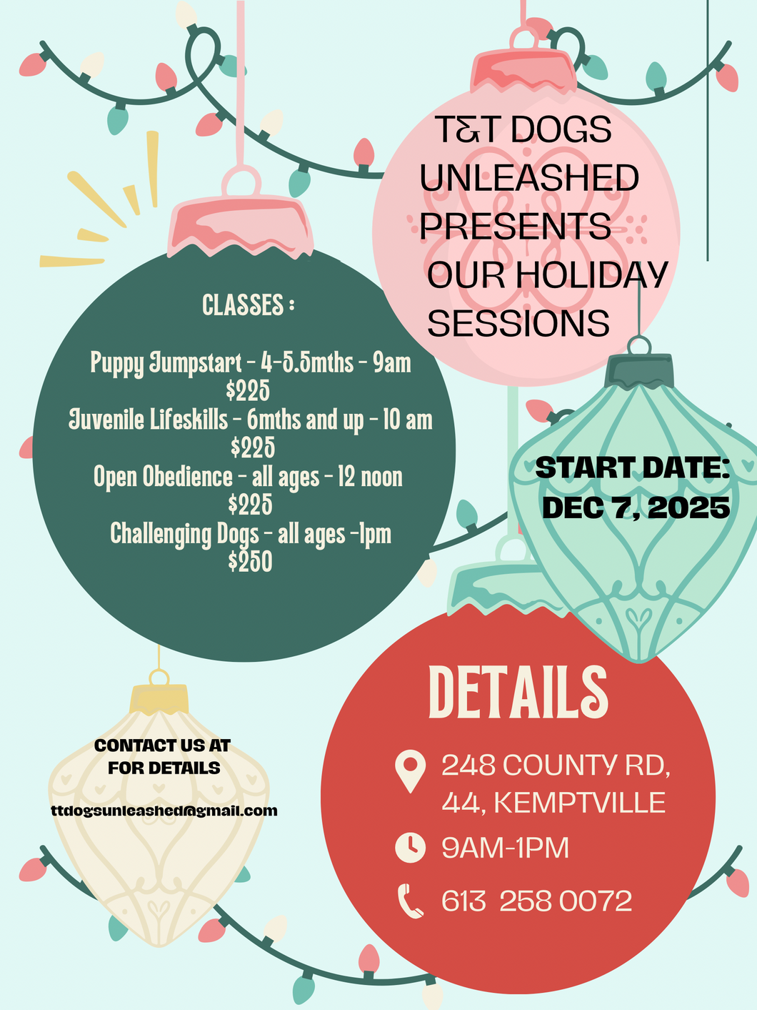 TT Training Classes Registration